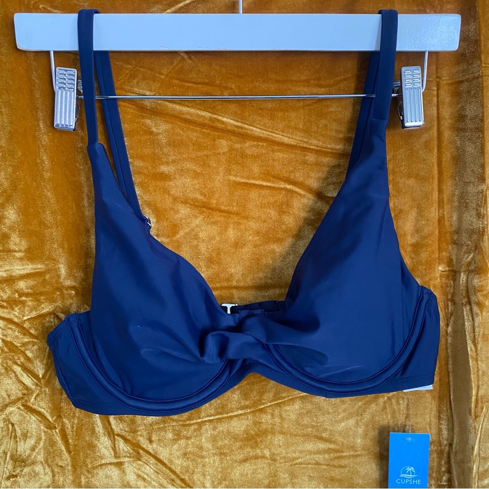 Cupshe Navy Blue Underwire Bra